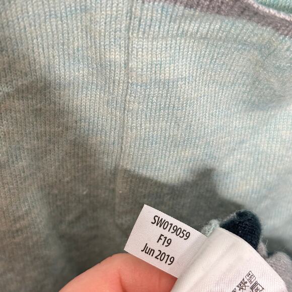 SMARTWOOL Shadow Pine Pocket Sweater in Frosty Green Merino Wool Sz L {3C9} - Picture 6 of 6